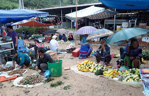 Local agricutural products at the Coc Ly Fair